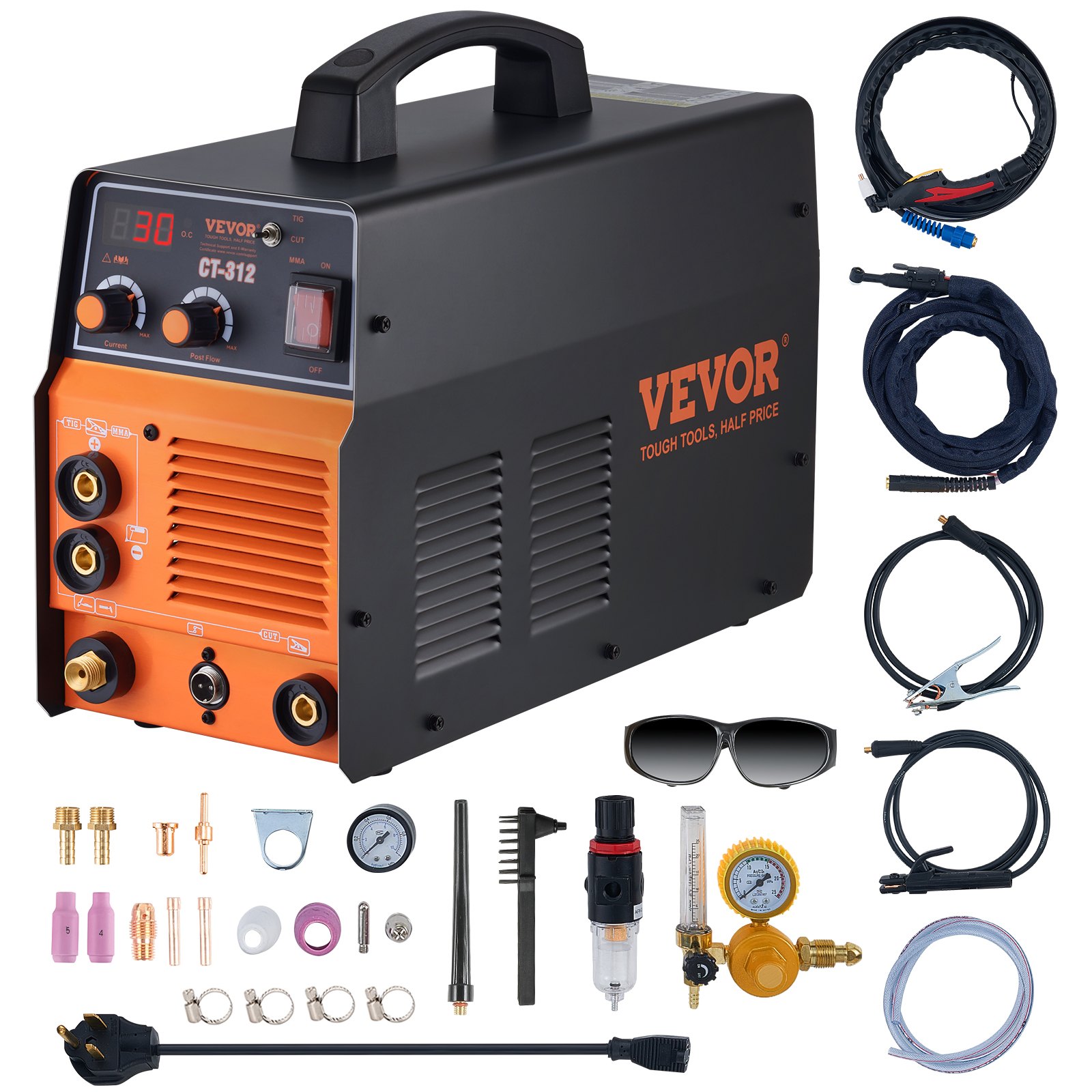 VEVOR 3 in 1 Plasma Cutter Welder Machine, CT-312 TIG/MMA Plasma Cutter ...