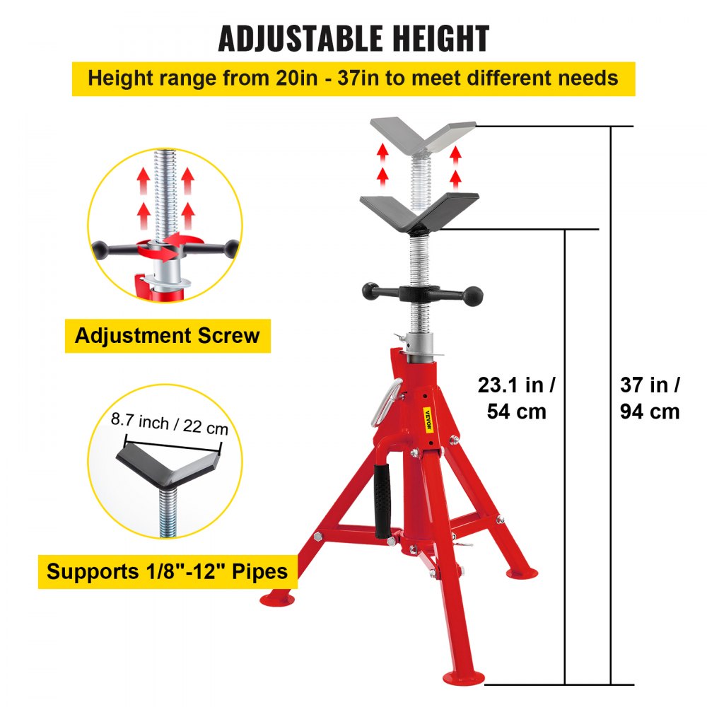 VEVOR V Head Pipe Stand 1/8
