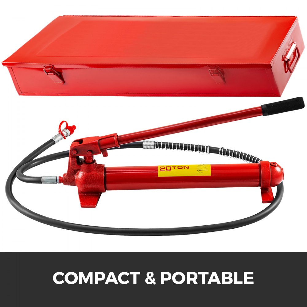 VEVOR 12-Ton Porta Power Kit – Hydraulic Jack Ram For Auto/Farm Repairs