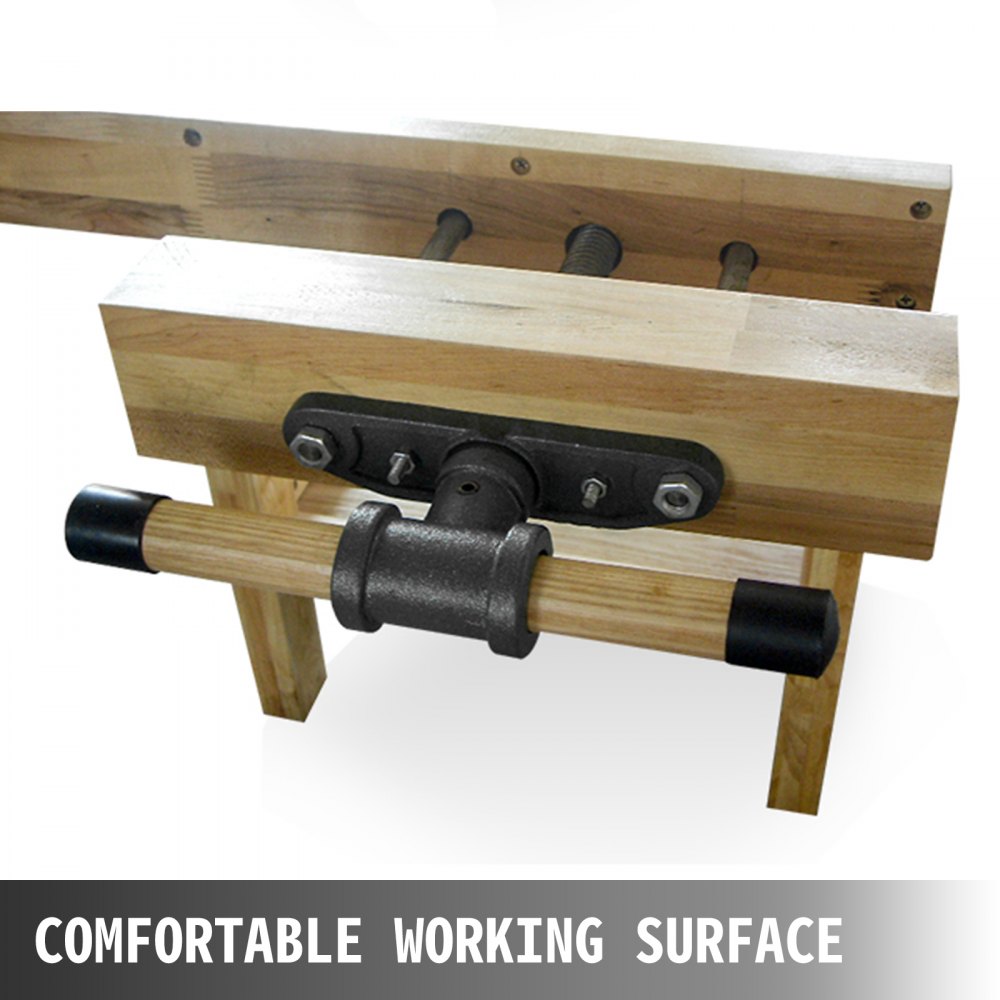VEVOR Woodworking Bench Vise 7 Inch,Heavy-Duty Steel and Cast Iron ...