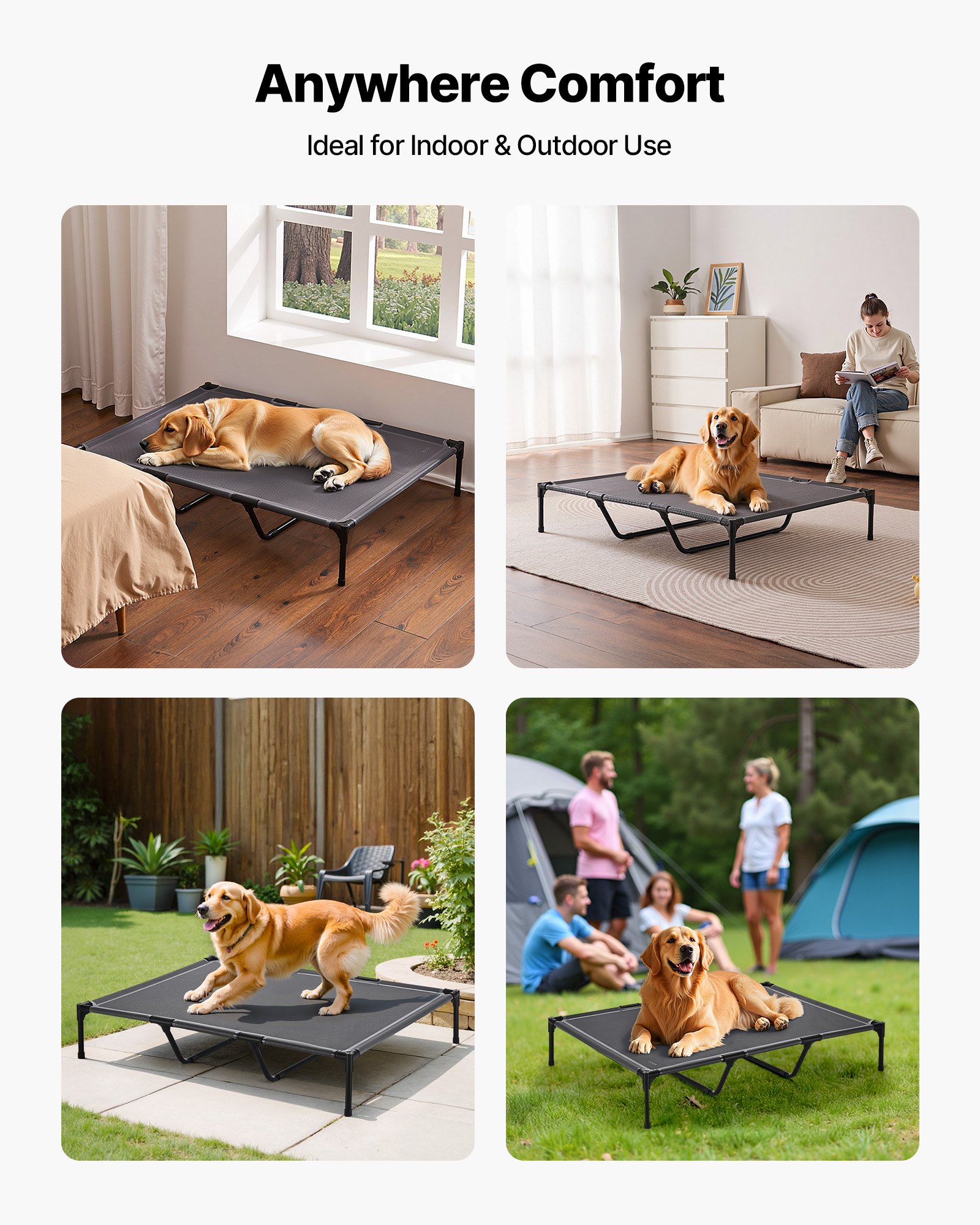 Curated visual reference: Picture Idea: Vevor Xl Raised Dog Bed 9 In 230 Mm Height