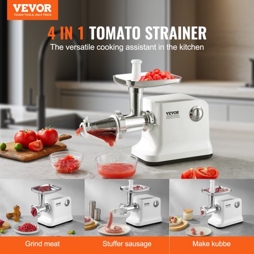 VEVOR 5.5 LBS/Min Electric Tomato Strainer 700W Tomato Sauce VEVOR 5.5 LBS/Min Electric Tomato Strainer 700W Tomato Sauce