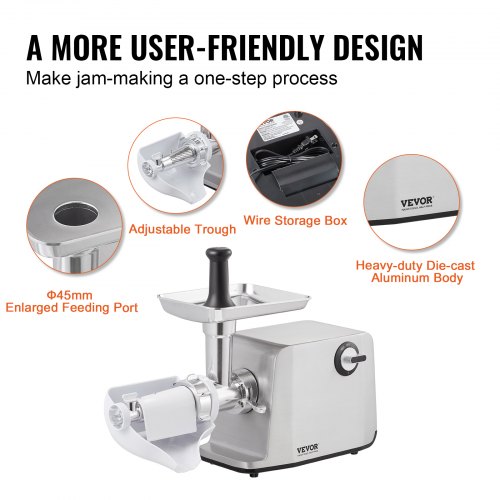 VEVOR Electric Tomato Strainer, 700W Tomato Sauce Maker Machine