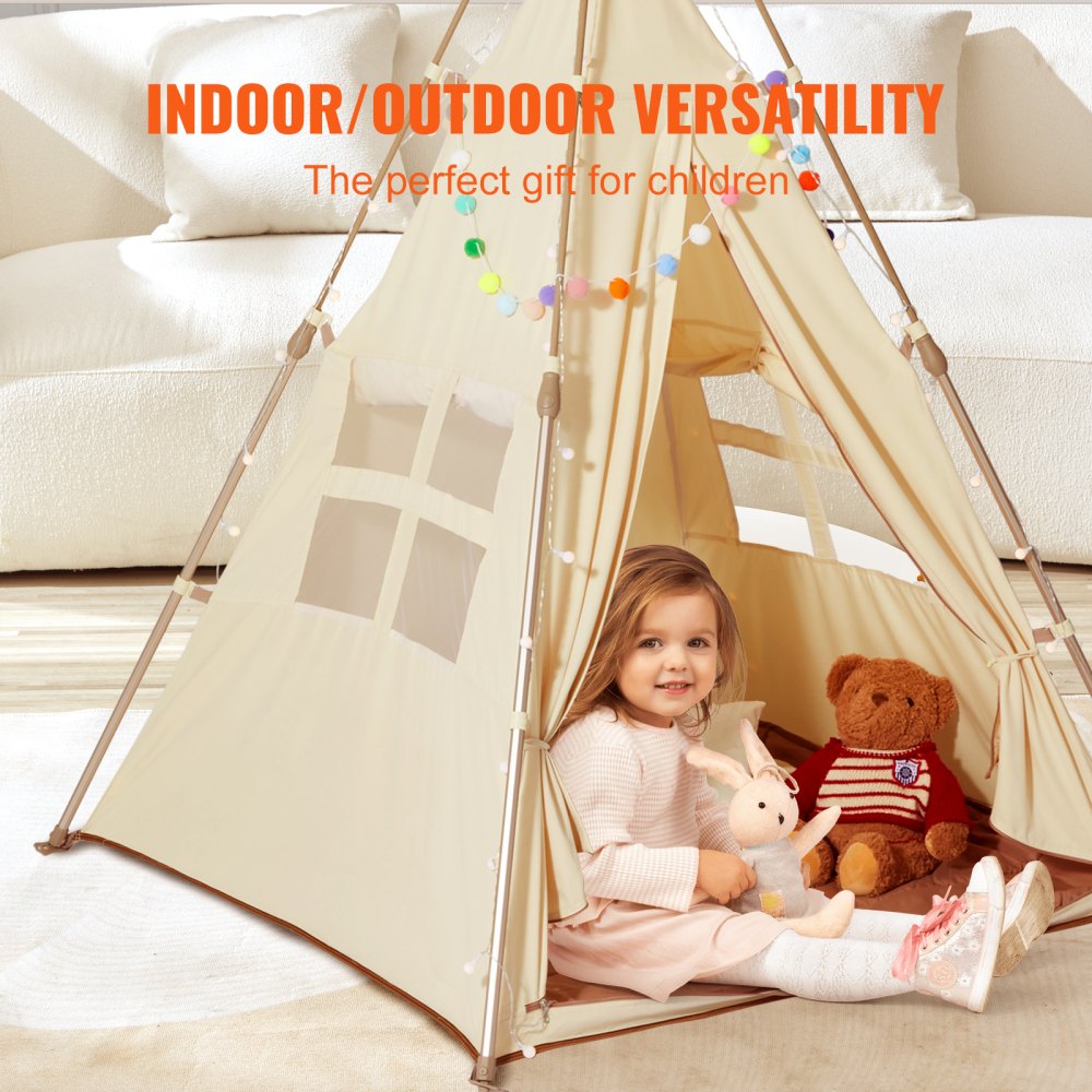 Collapsible Tent Kids Canvas Play Tent Playpen For Babies And