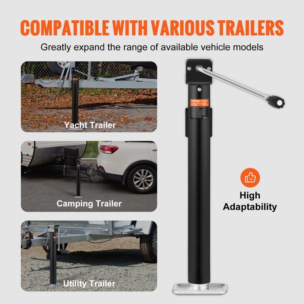 Y@cht Engine Jack VEVOR Trailer Jack, Trailer Tongue Jack Welding-on 5000 lb Weight ...