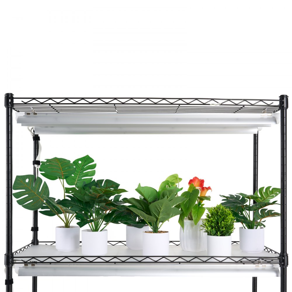 VEVOR Plant Stand with Grow Light, 4 Tiers, 180W Indoor Grow Light ...