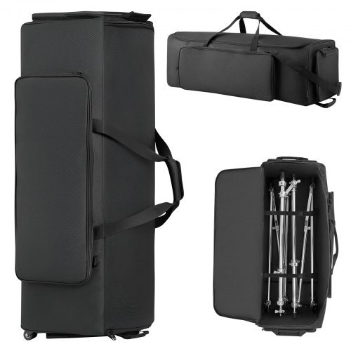 VEVOR Drum Hardware Bag with Wheels – 1680D, Multi-Pocket