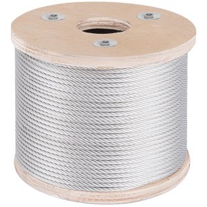 Cable Railing T304 Stainless Steel Cable Wire Rope Strand, 1/4, 7x19 ...