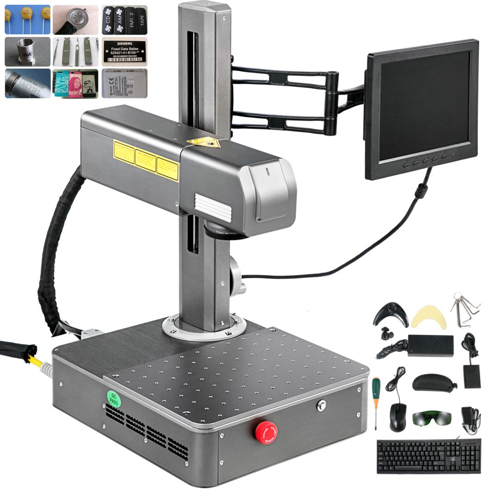 20w Fiber Laser Engraver Optical Fiber Marking Machine Integrated With ...