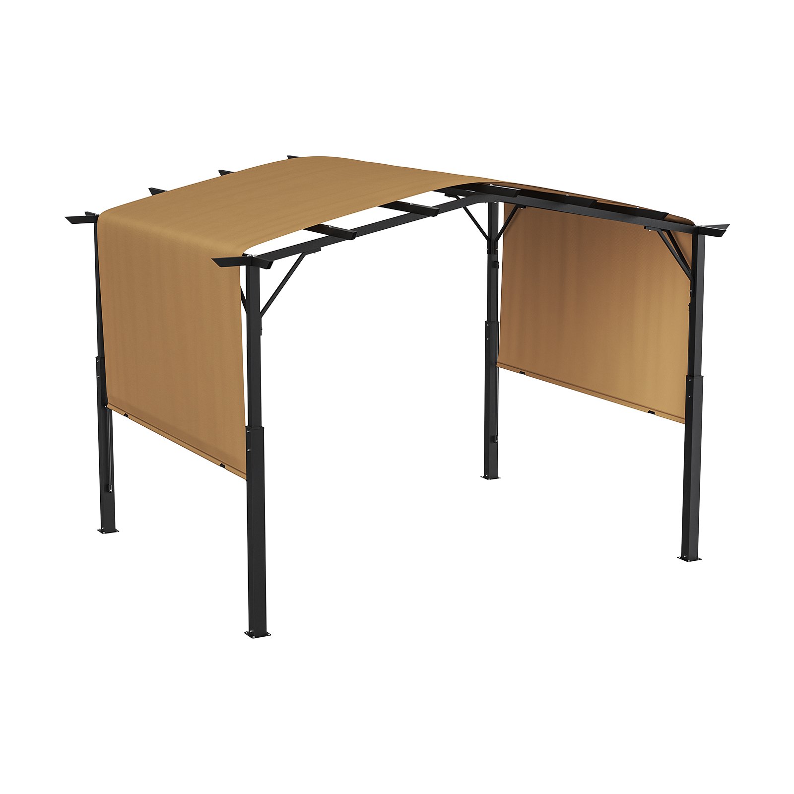 VEVOR 12 x 10 Pergola - Retractable Canopy, Arched Top