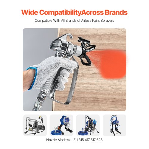 Airless Paint Spray Gun 3600PSI High Pressure Airless Spray Gun with ...