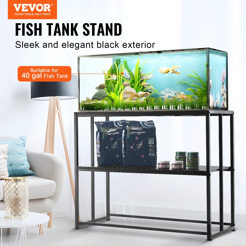 VEVOR Aquarium Stand, 40 Gallon Fish Tank Stand, 36.5 x 18.5 x 29.5 in ...