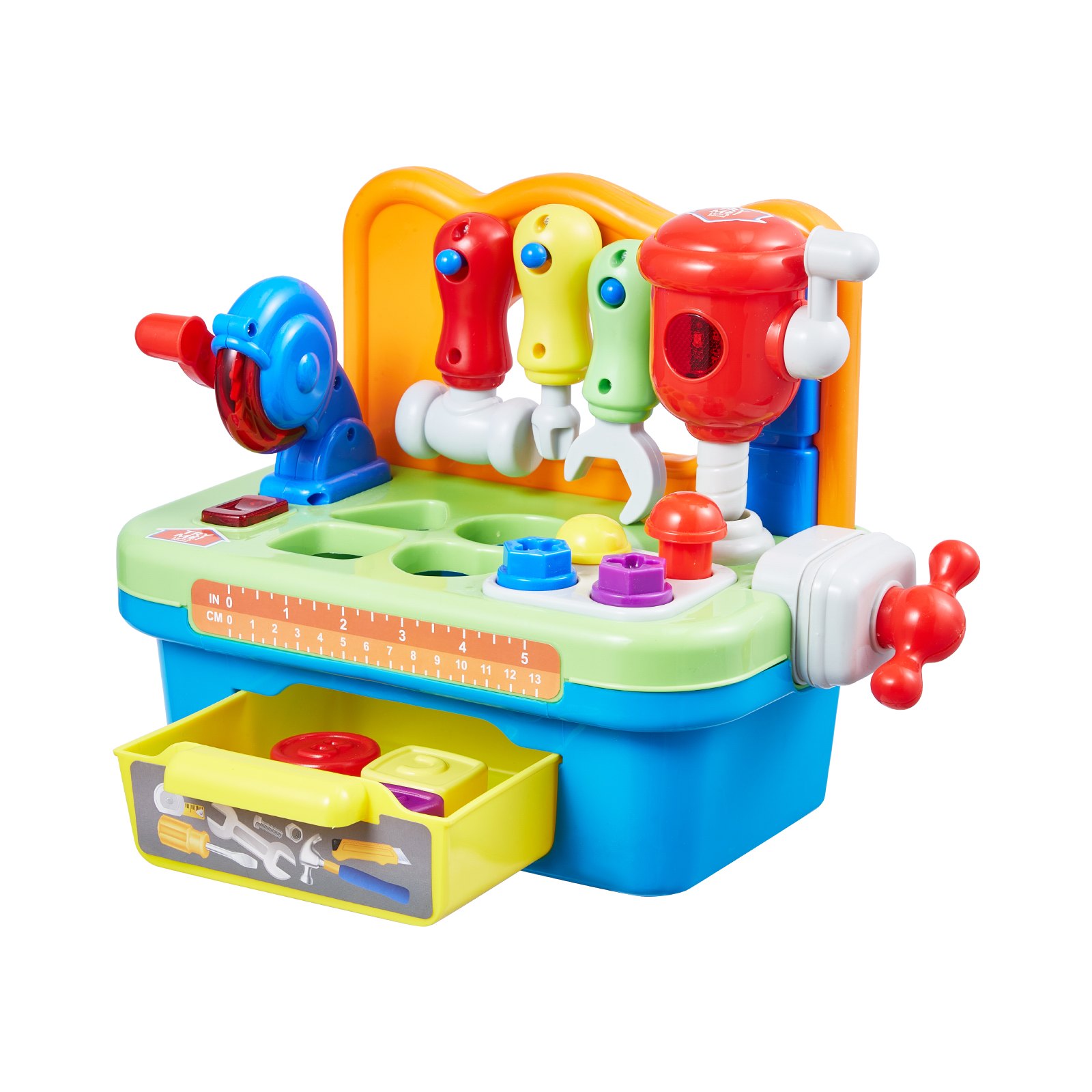 VEVOR Tool Workbench Toy – Musical, 8 Accessories, Age 2+