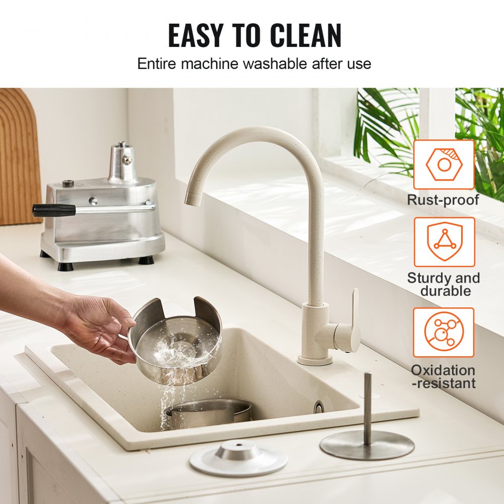 Komerční stroj na výrobu burgerů, 130mm/5palcový stroj na výrobu hovězích hamburgerů, vysoce odolný lis na burgery z nerezové oceli s miskou pro potravinářské účely, kuchyňský stroj na tvarování masa s 1000 ks papírových papírů - miniatura 6