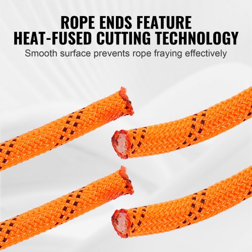 VEVOR Double Braided Polyester Rope, 3/4 in x 220 ft, 24 Strands, 12700 ...