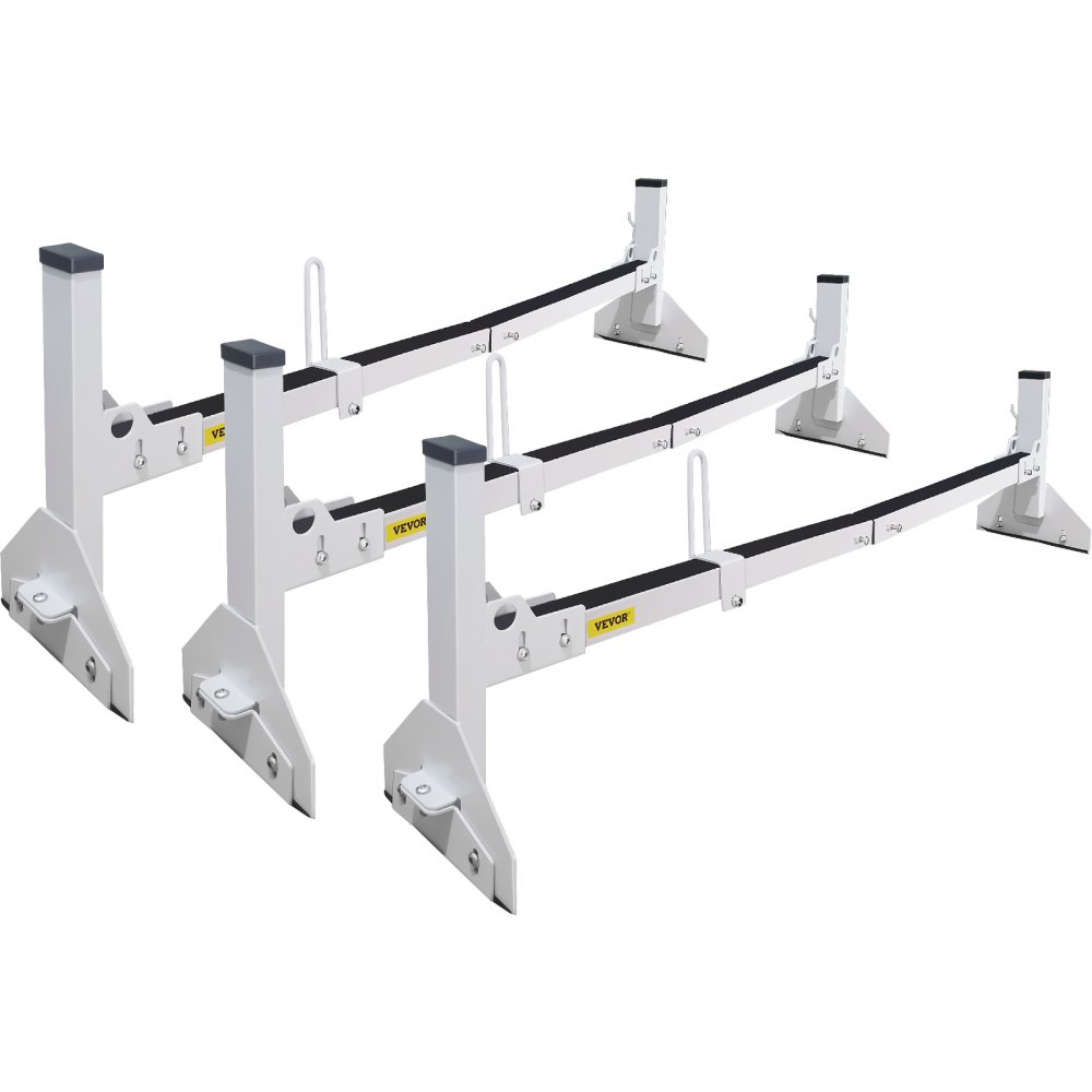 VEVOR Van Roof Ladder Rack, 3 Bars, 661 LBS Capacity, 46.9