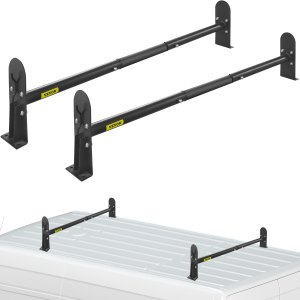 Vever Ladder Rack VEVOR Universal Van Ladder Roof Racks, 2 Bars, 331 LBS Capacity, 34.6 ...