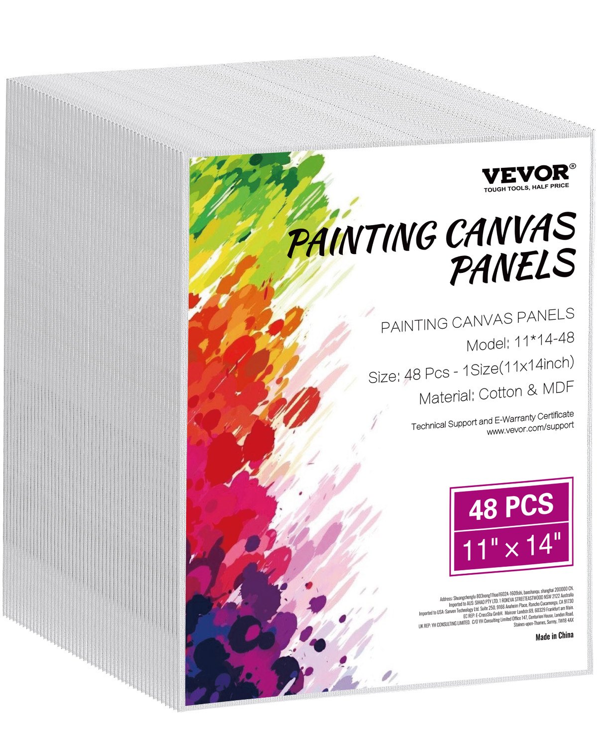 VEVOR Canvas Panels for Painting — 48 Pack Art Boards