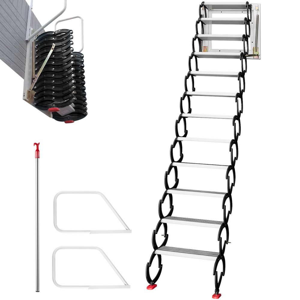 Wall mounted collapsible deals ladder