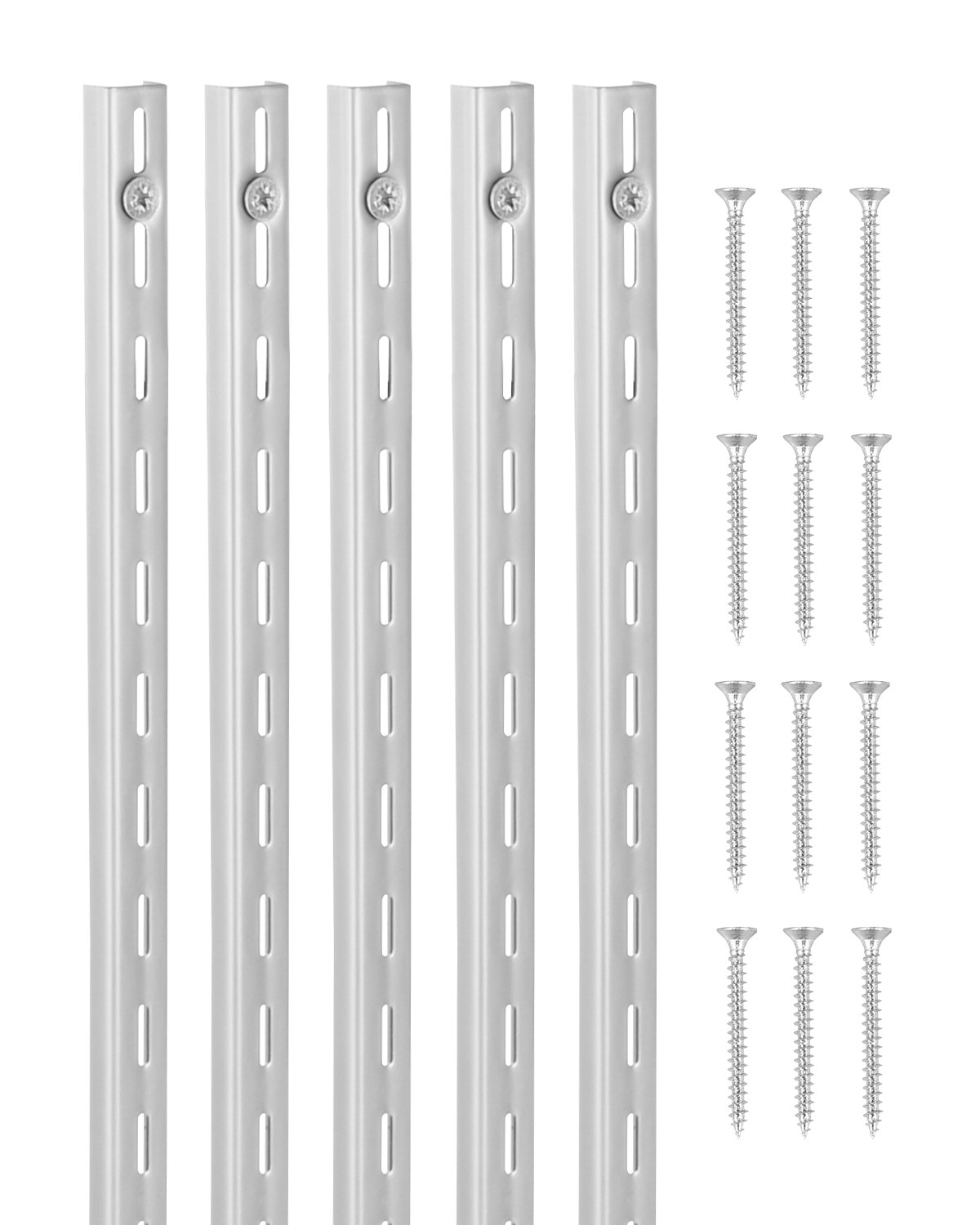 VEVOR Shelf Pilaster – 39 Inch, 10 Pack Adjustable Rails