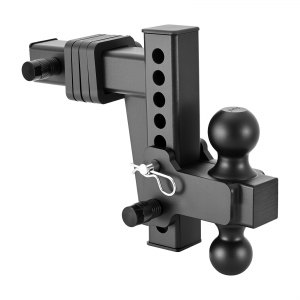 VEVORAdjustableTrailerHitch,Fit2InchReceiver,TrailerHitchMountwith2Inch&2-5/16InchBalls,15000lbsGTW,6InchDrop,TowingBallMountsforRVs,Off-RoadVehiclesandTrucks,Black