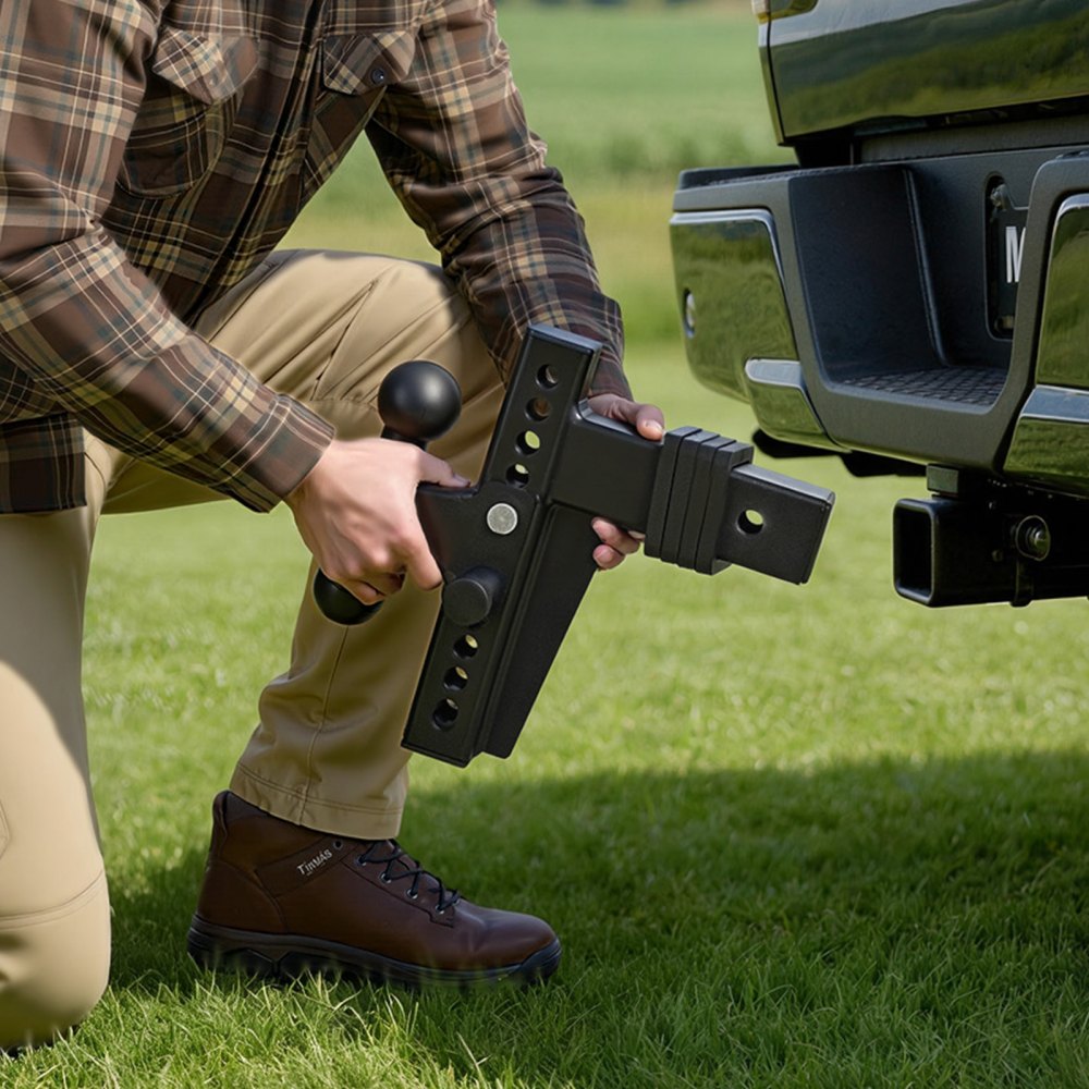 VEVOR Adjustable Trailer Hitch, Fit 2.5 Inch Receiver, Trailer Hitch ...