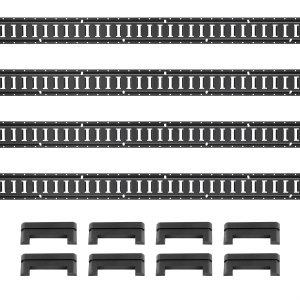Kit D'arrimage E-Track VEVOR 30 Pièces - 4 Rails Sangles 454kg, Idéal Pour Camions Et Remorques Joint Torique Acier