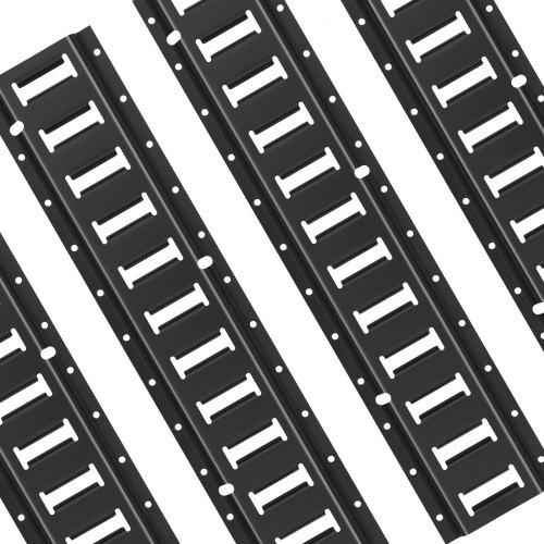 Off Track Rails VEVOR E Track Tie Down Rail Kit, 2' Steel Rails, 4 Pack, Secure Cargo ...