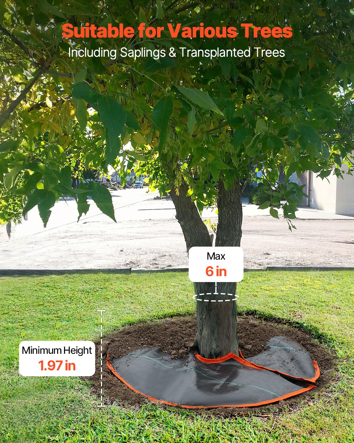 VEVOR Water Rings for Trees – 4-Pack 10-Gal Tree Bags