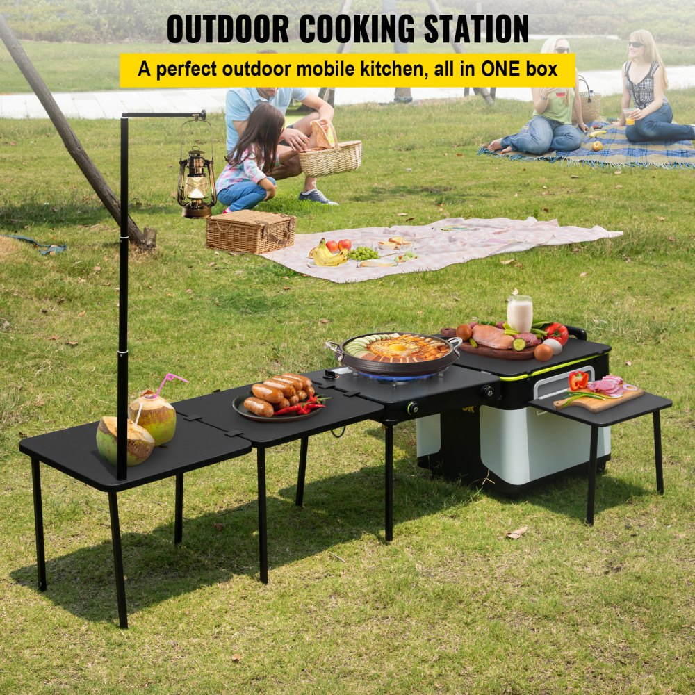 VEVOR Outdoor Mobile Kitchen Portable Multifunctional Camp Box