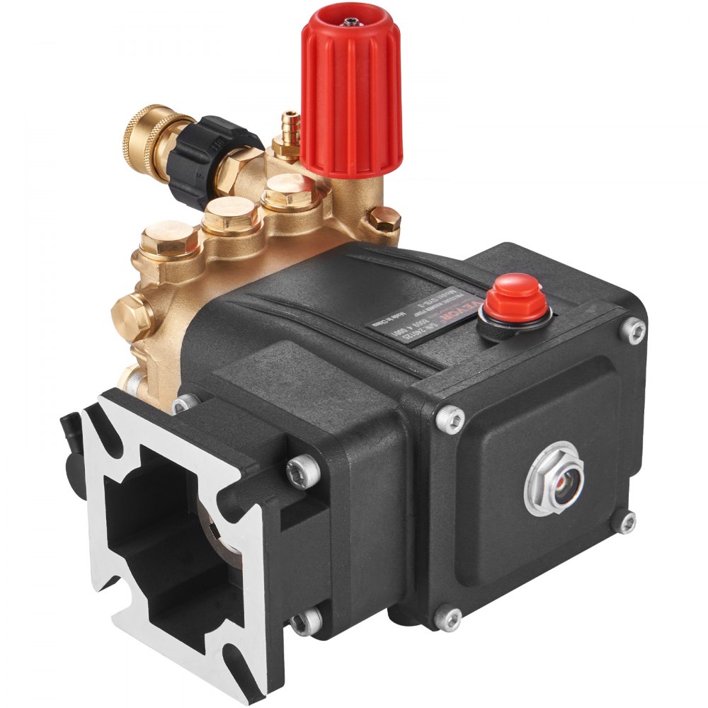 VEVOR Pressure Washer Pump, 3/4" Shaft Horizontal Triplex Plunger, 3700 ...