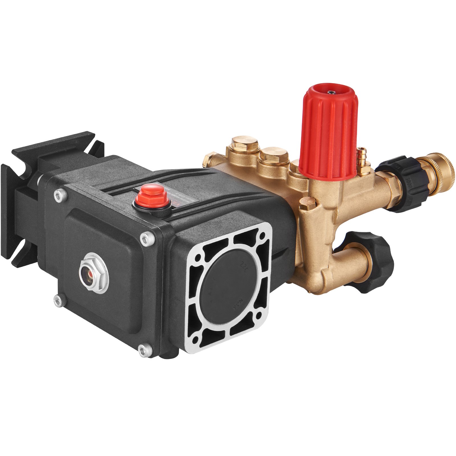 VEVOR Pressure Washer Pump, 3/4" Shaft Horizontal Triplex Plunger, 3700 ...
