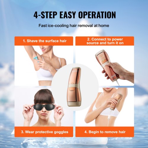 VEVOR IPL Hair Removal, Permanent Hair Removal with Sapphire Ice