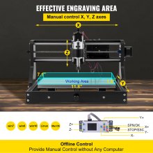 PRTCNC 4040Pro Max 500W Engraving Machine ER11 Laser 40W Engraver Router GRBL For Wood PCB PVC Acrylic Carving Cutting Milling
