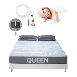 Drap De Mise à La Terre Bio Avec 10% Argent - 137x190 Cm, Pour Améliorer Le Sommeil, Avec Cordon De Connexion
