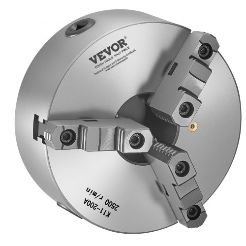 VEVOR 3-Jaw Lathe Chuck, 8 Inch (200 mm), Self-Centering Chuck