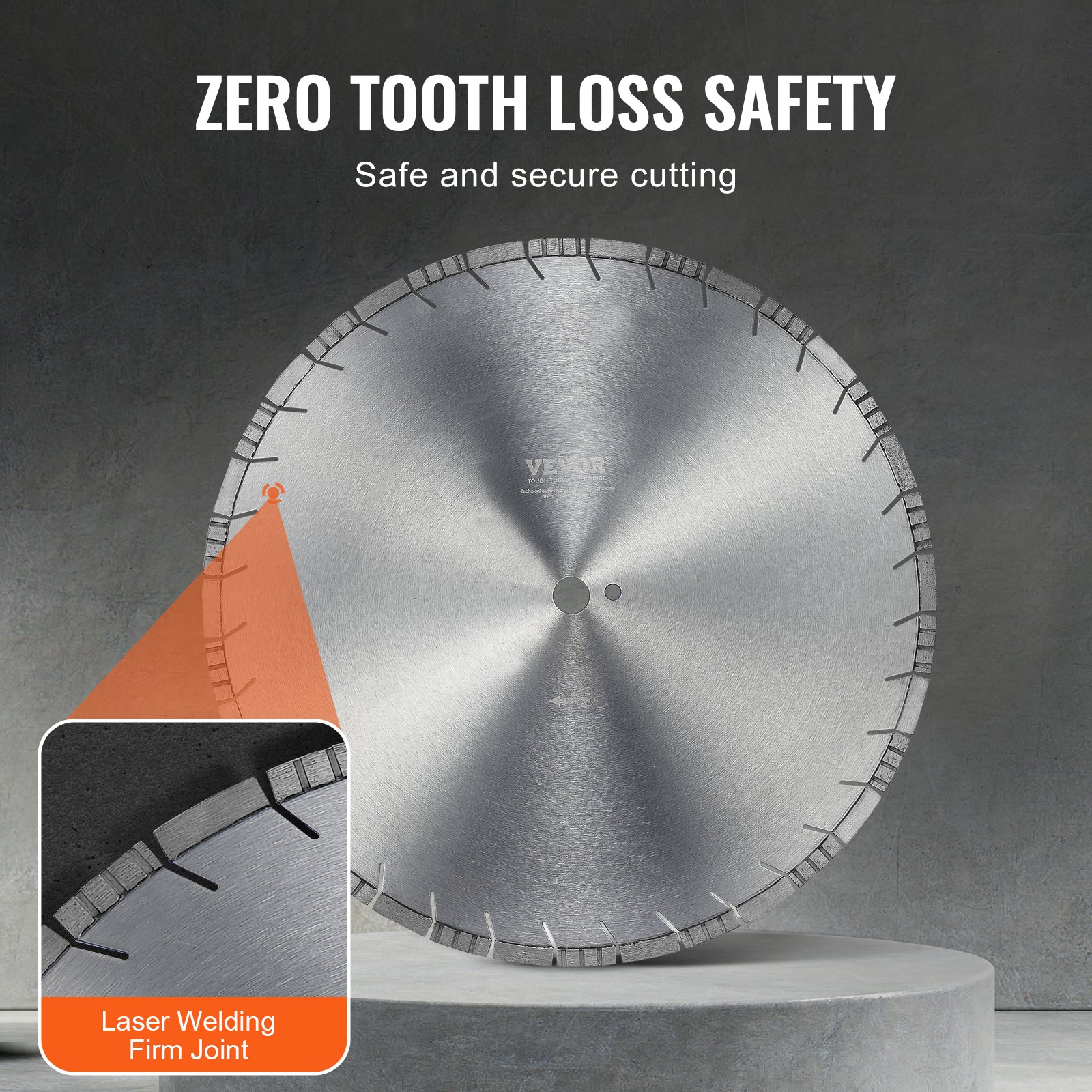 VEVOR Diamond Blade, 20inch/500mm Concrete Saw Blade Wet or Dry, 0 ...