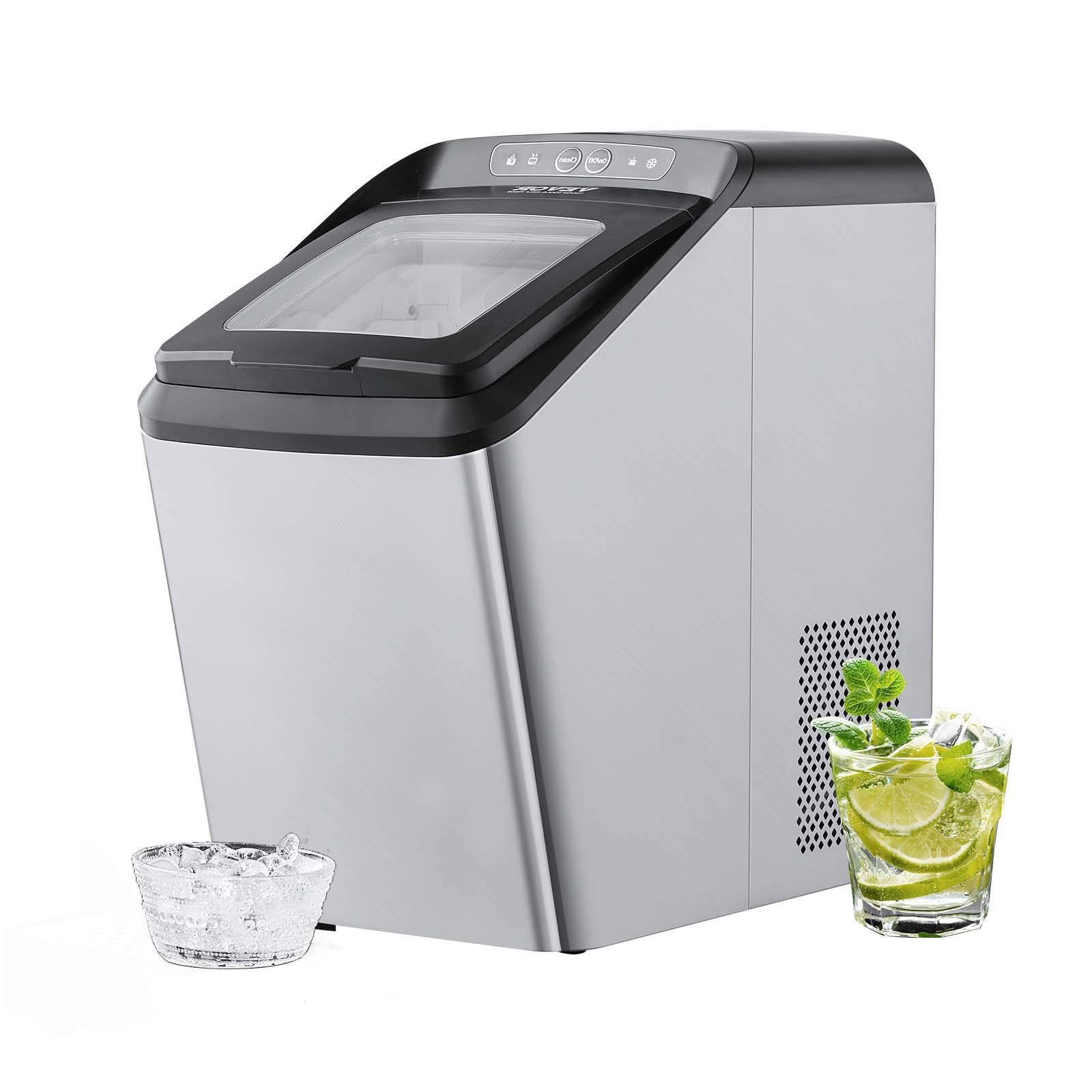 VEVOR Countertop Ice Maker, 30lbs in 24Hrs, Auto SelfCleaning Portable