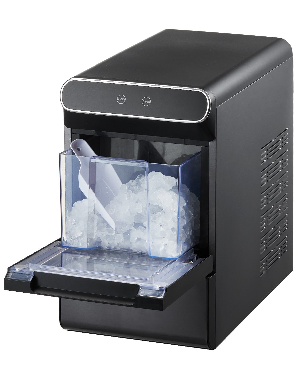 VEVOR Countertop Nugget Ice Maker – 37lbs/24H, Self-Cleaning