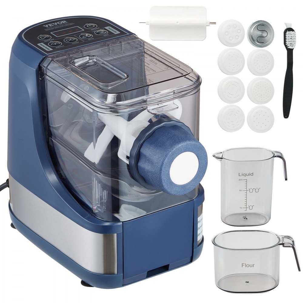 VEVOR Electric Pasta Maker, 150W Automatic Noodle Maker Machine with 8