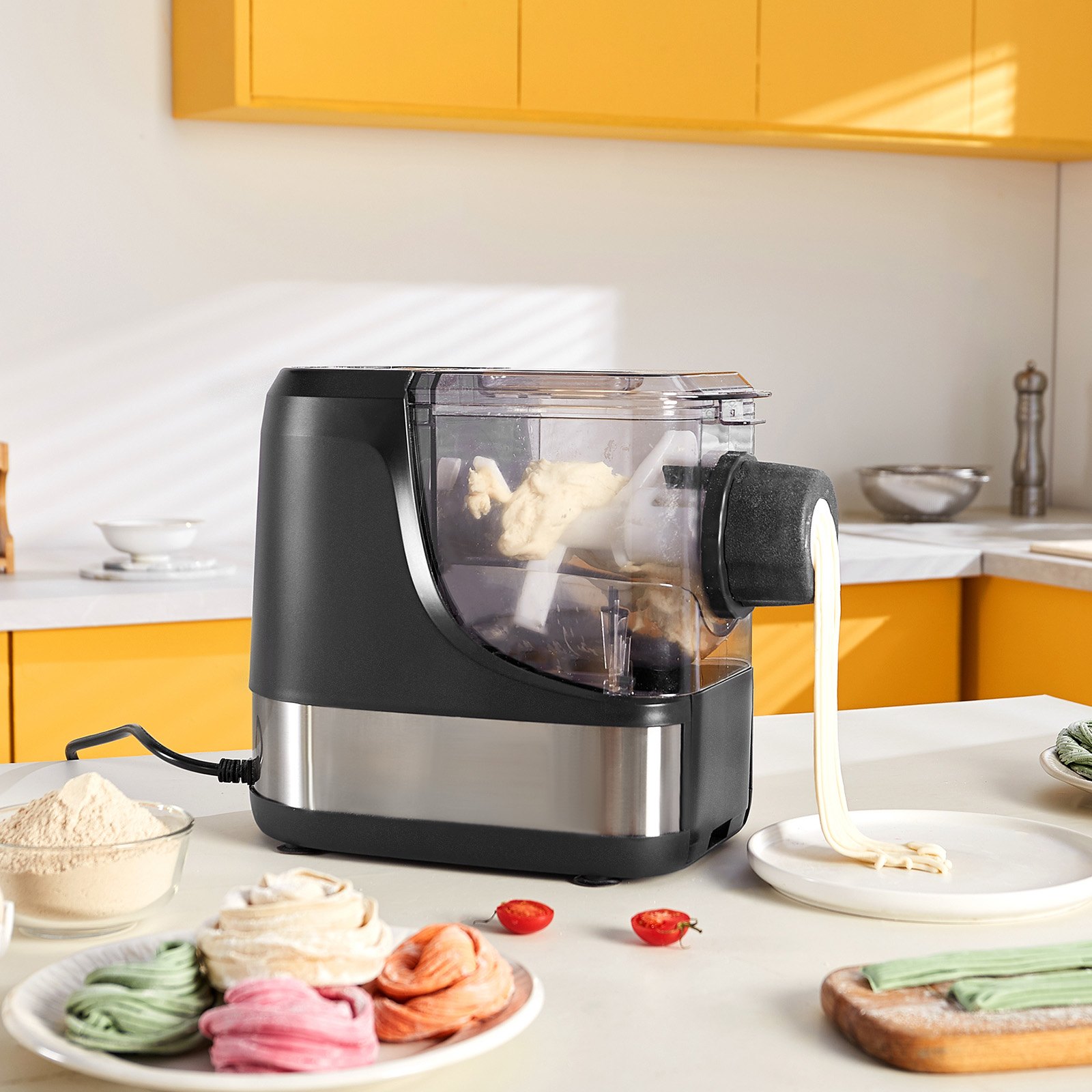 VEVOR Automatic Pasta Maker – 150W Electric Noodle Machine