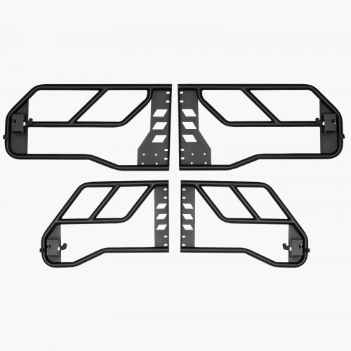 Hooke Road Steel Tube Doors (4-Piece) – For Jeep Wrangler JL & Gladiator JT 2018-2025 – Black Powder Coat