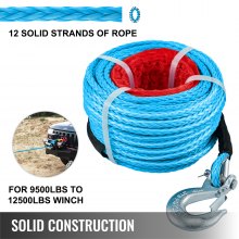Shop the Best Selection of synthetic winch rope Products VEVOR US