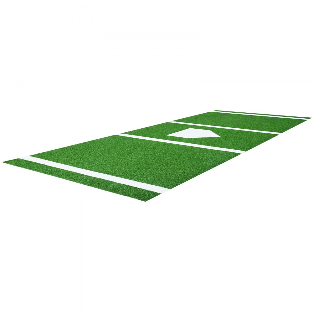 Softball Rug VEVOR 10x3.8 ft Baseball Softball Hitting Batting Mat, Indoor/Outdoor ...