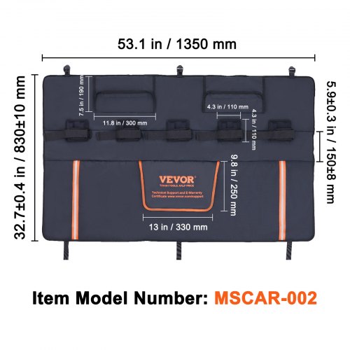 VEVOR Tailgate Bike Pad, 53