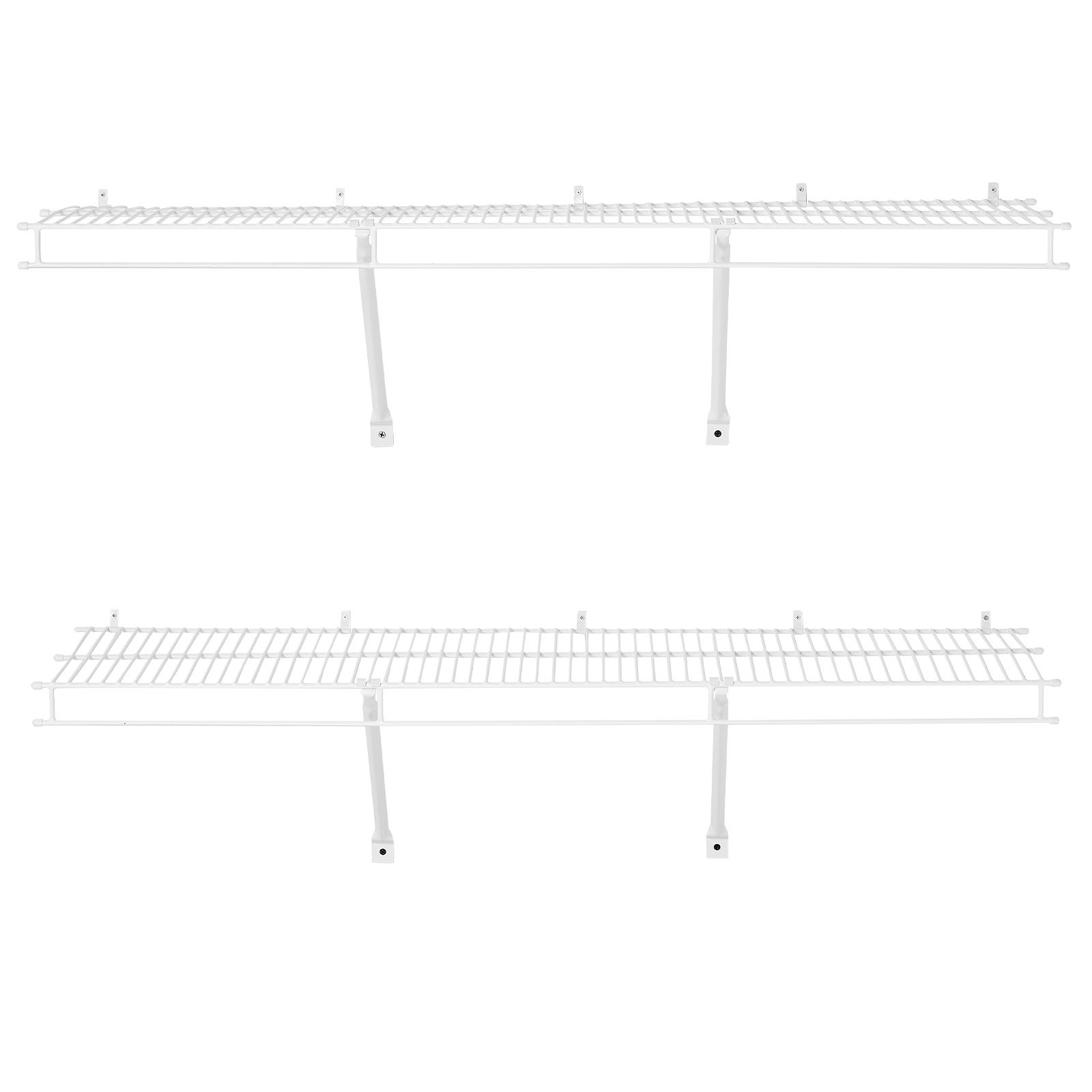 VEVOR 4 Ft Wire Shelf – Set Of 2, Wall Mount, 40 Lbs
