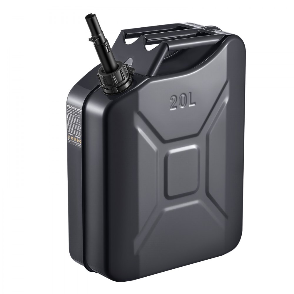 VEVOR Metal Fuel Container, 20 L, Fuel Jerry Can with Spout and Comfort ...