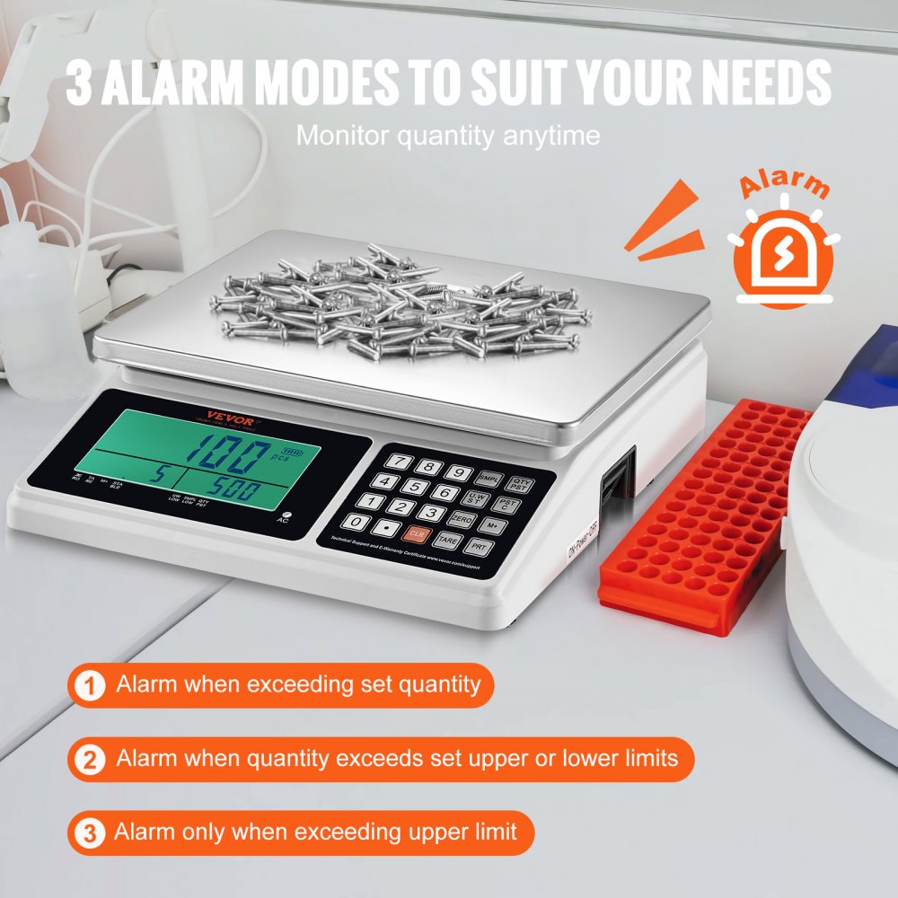 VEVOR Industrial Counting Scale, 30 kg x 1 g, Digital Scale for Parts ...