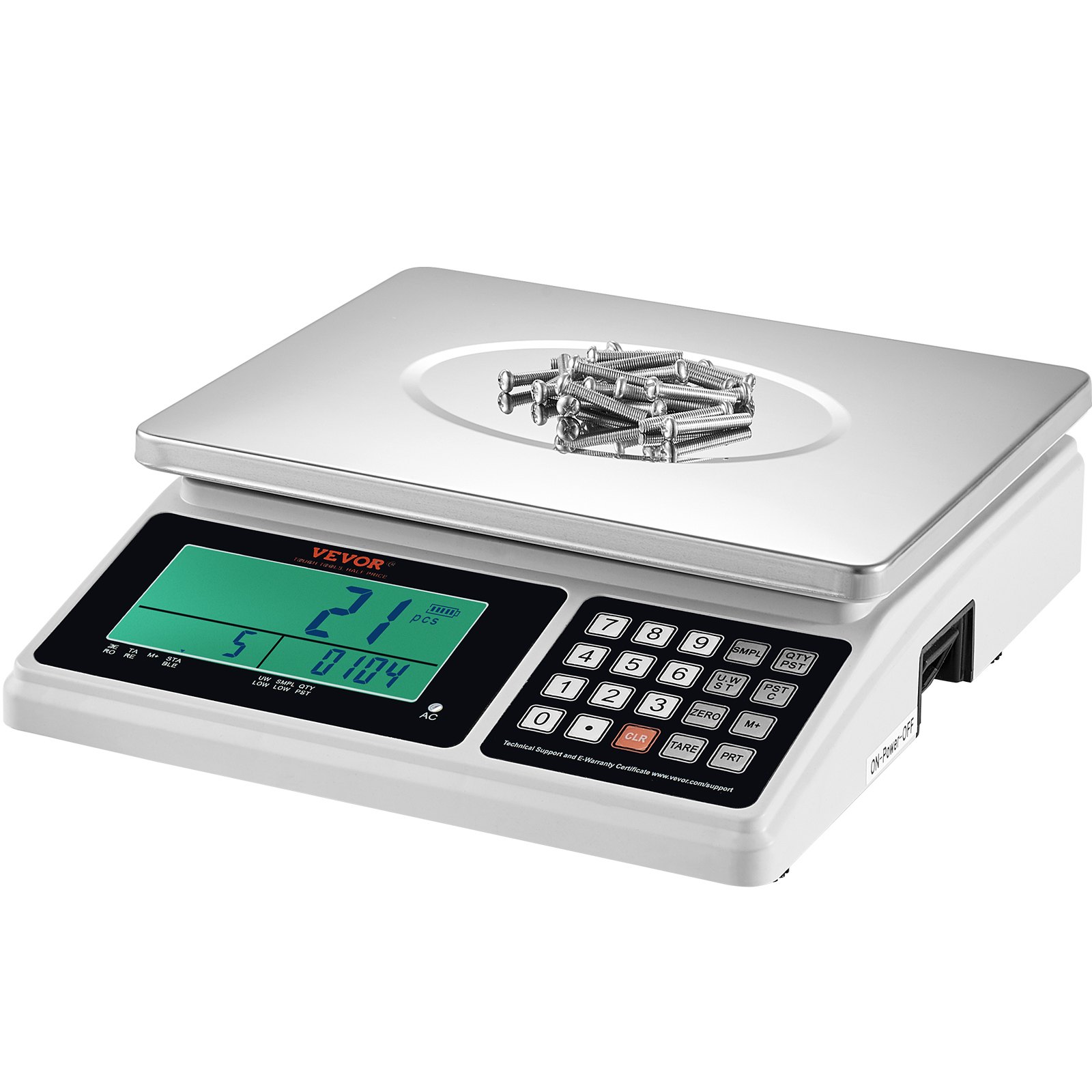 VEVOR Industrial Counting Scale, 30 kg x 1 g, Digital Scale for Parts ...
