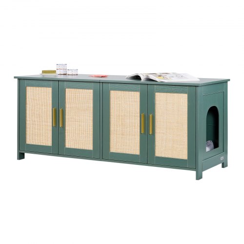 VEVOR Cat Litter Box Enclosure for Multi Cats, 47.2 in Hidden